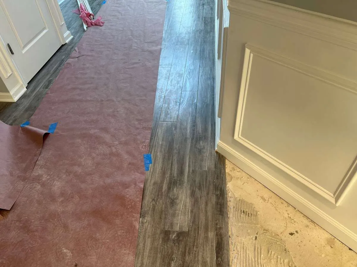 Completed marble shower restoration in Poquoson